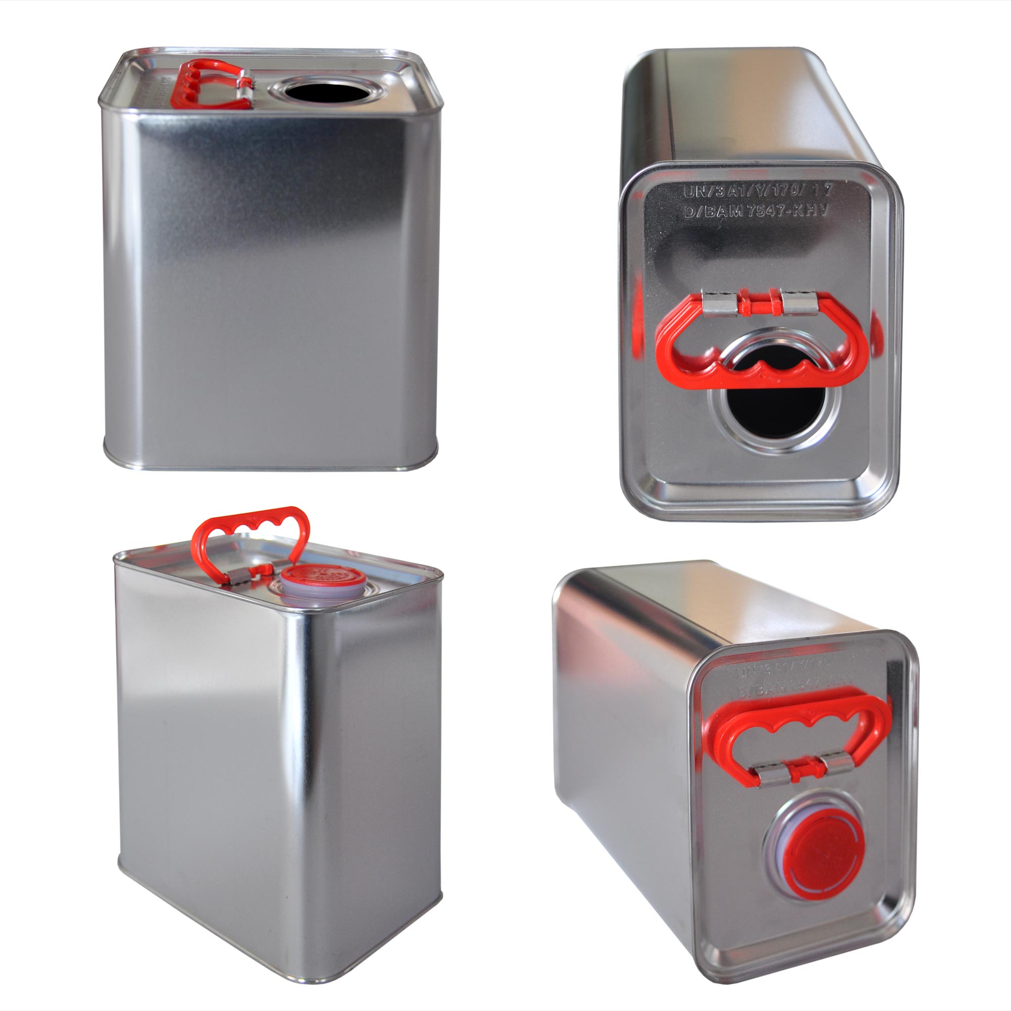 Weißblechkanister 5 Liter eckig (1x23006)-23006