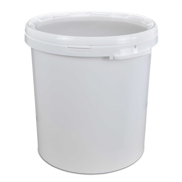 30 liter plastic bucket with lid