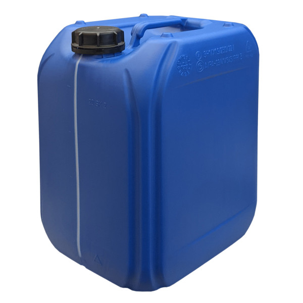 20 Liter Kanister Blau Sichtstreifen