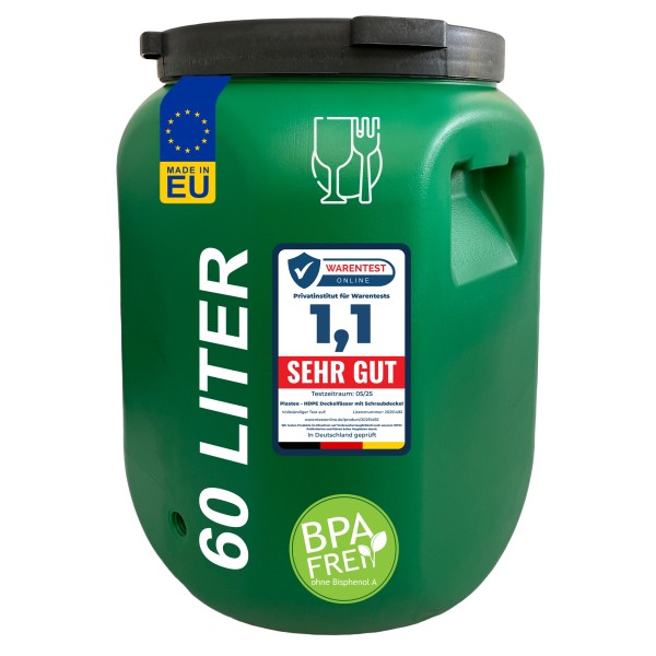 Fût à couvercle de 30 litres fabriqué en UE