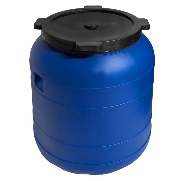 Fût à couvercle de 100 L avec robinet, fabriqué en UE