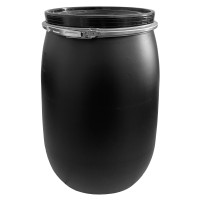 120L Weithalsfass Schwarz UN-Zulassung mit Deckel