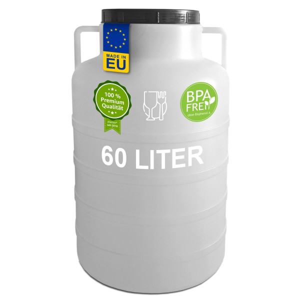 30 liter lidded drum 46 cm high