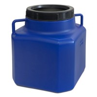 10 Liter Schraubdeckelfass eckig Blau