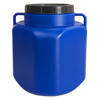 40 Liter Schraubdeckelfass eckig Blau