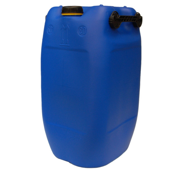60 L plastic HDPE canister with cap, 3 handles