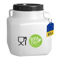 Bouteille à col large de 1000 ml homologuée pour les produits dangereux, résistante aux chimiques, qualité laboratoire Bouteille à col large de 1000 ml homologuée pour les produits dangereux, résistante aux chimiques, qualité laboratoire