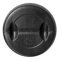 60 Liter Deckelfass Schwarz Made in EU