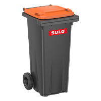 SULO® MGB 120 litres Poubelle gris avec orangefarbenem couvercle