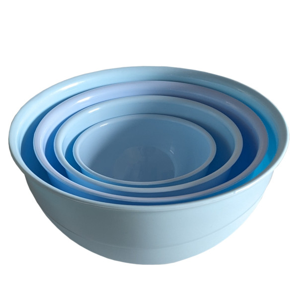 4er Set Plastikschüsseln 0,5 + 1 + 2 + 3 Liter