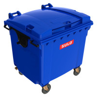 Sulo MGB 1100 avec couvercle plat bleu