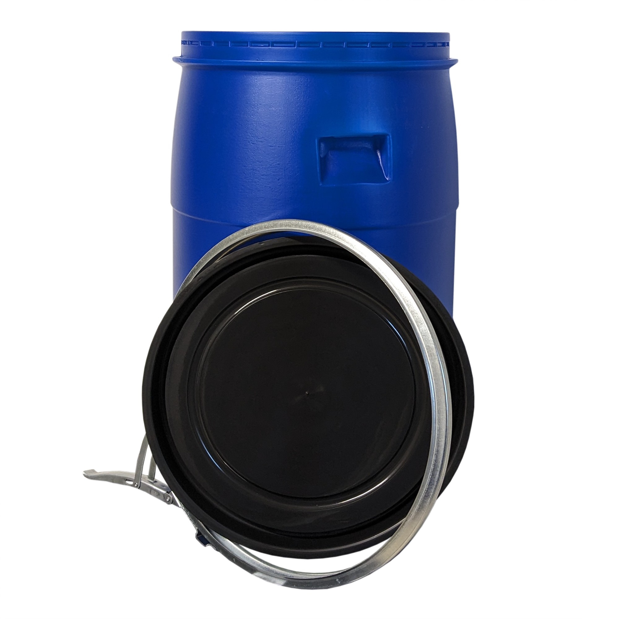 Fût En Acier 60L Avec Couvercle – Homologué ONU, Gris Anthracite, Fabriqué En Allemagne, Hermétique Et Robuste Pour Stockage & Transport