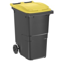 SULO® MGB 360 liter trash can grey with yellow lid