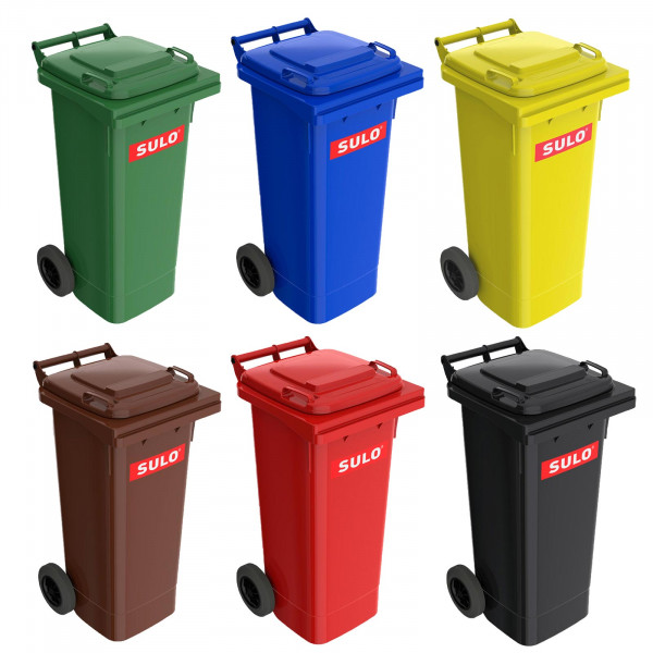 SULO Abfalltonne Müllbehälter Mülltonne 80 L braun NEU 