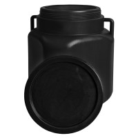 20 Liter Schraubdeckelfass eckig Schwarz