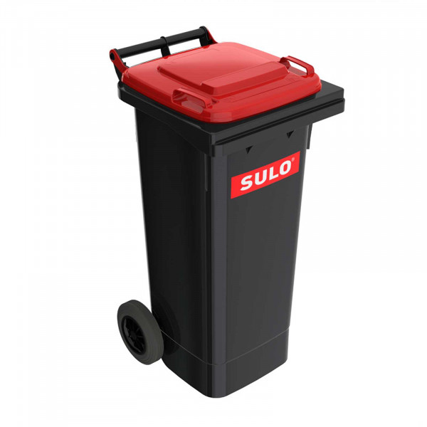 SULO® MGB 80 liter trash can grey with red lid