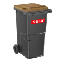 SULO® MGB 240 litres Poubelle gris avec marron couvercle