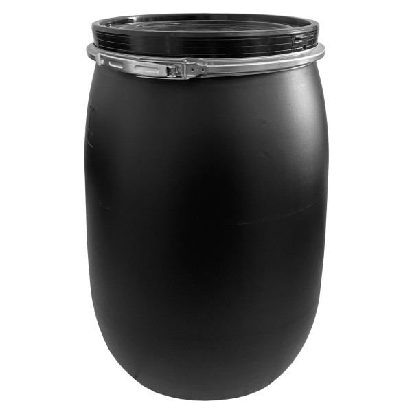120L Weithalsfass Schwarz UN-Zulassung mit Deckel