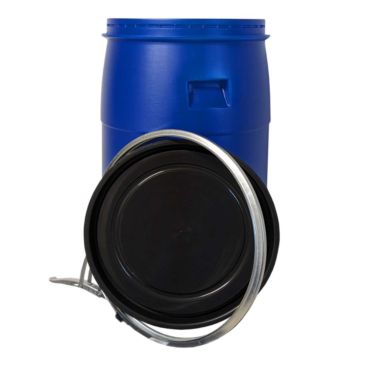 2 Stück 60 Liter Deckelfass, Kunststofffass