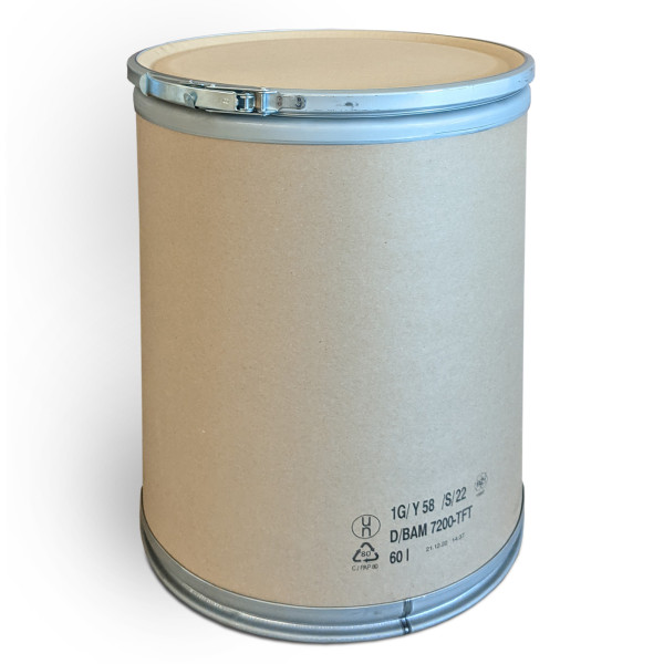 60-litre lidded drum with UN and FDA approval