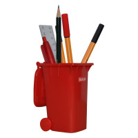 Mini poubelle 120 litres rouge