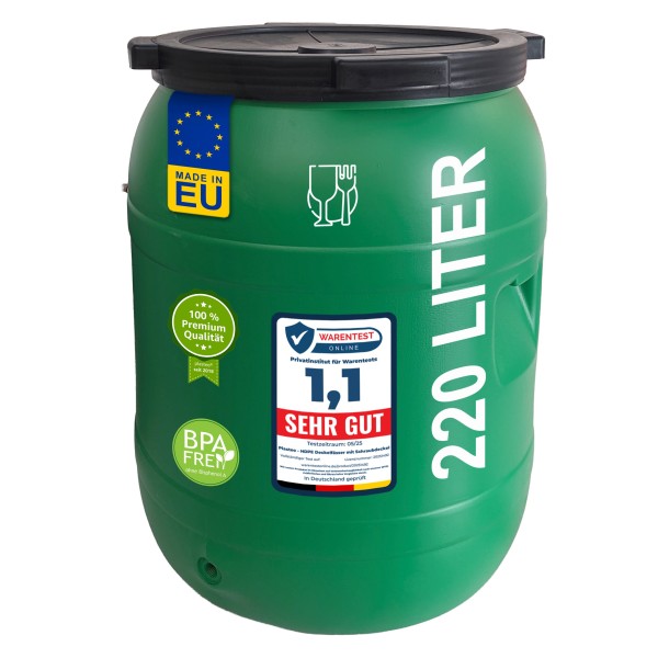 Fût à couvercle de 30 litres fabriqué en UE