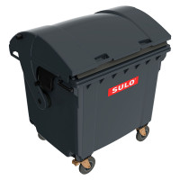 Sulo MGB 1100 with round lid grey